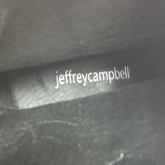 NWOB Jeffrey Campbell Desert-Me Women's Black Leather Mid Calf Boots Sz 6M - Picture 9 of 12